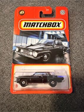 Matchbox Black Die-Cast Car Collectible - Match